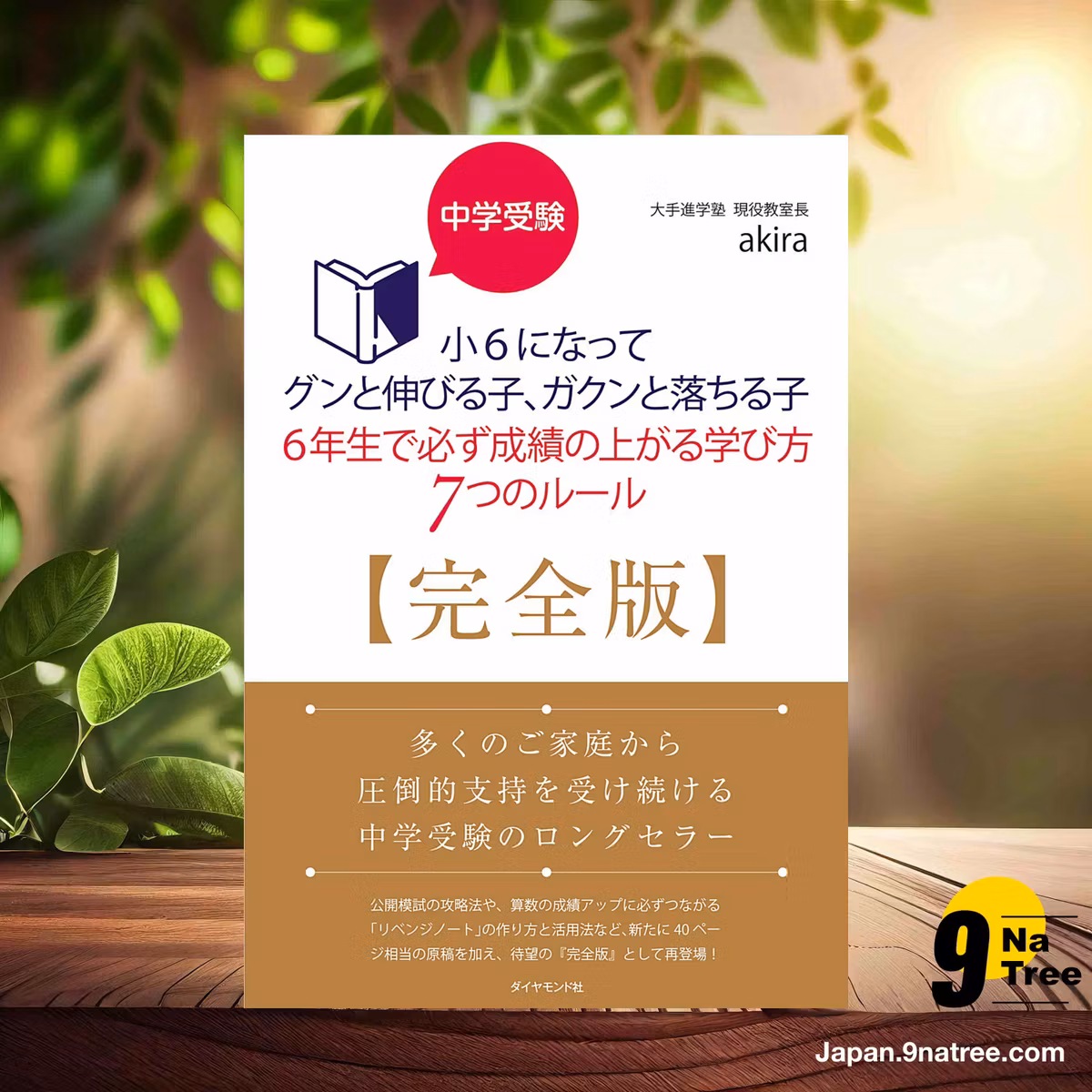                     [レビュー] 中学受験 小6になってグンと伸びる子、ガクンと落ちる子 6年生で必ず成績の上がる学び方 7つのルール【完全版】 (akira(アキラ)) 要約した.                