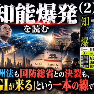 『知能爆発』を読む（2）巨額投資も州法も国防総省との決裂も、「AGIが来る」という一本の線でつながる