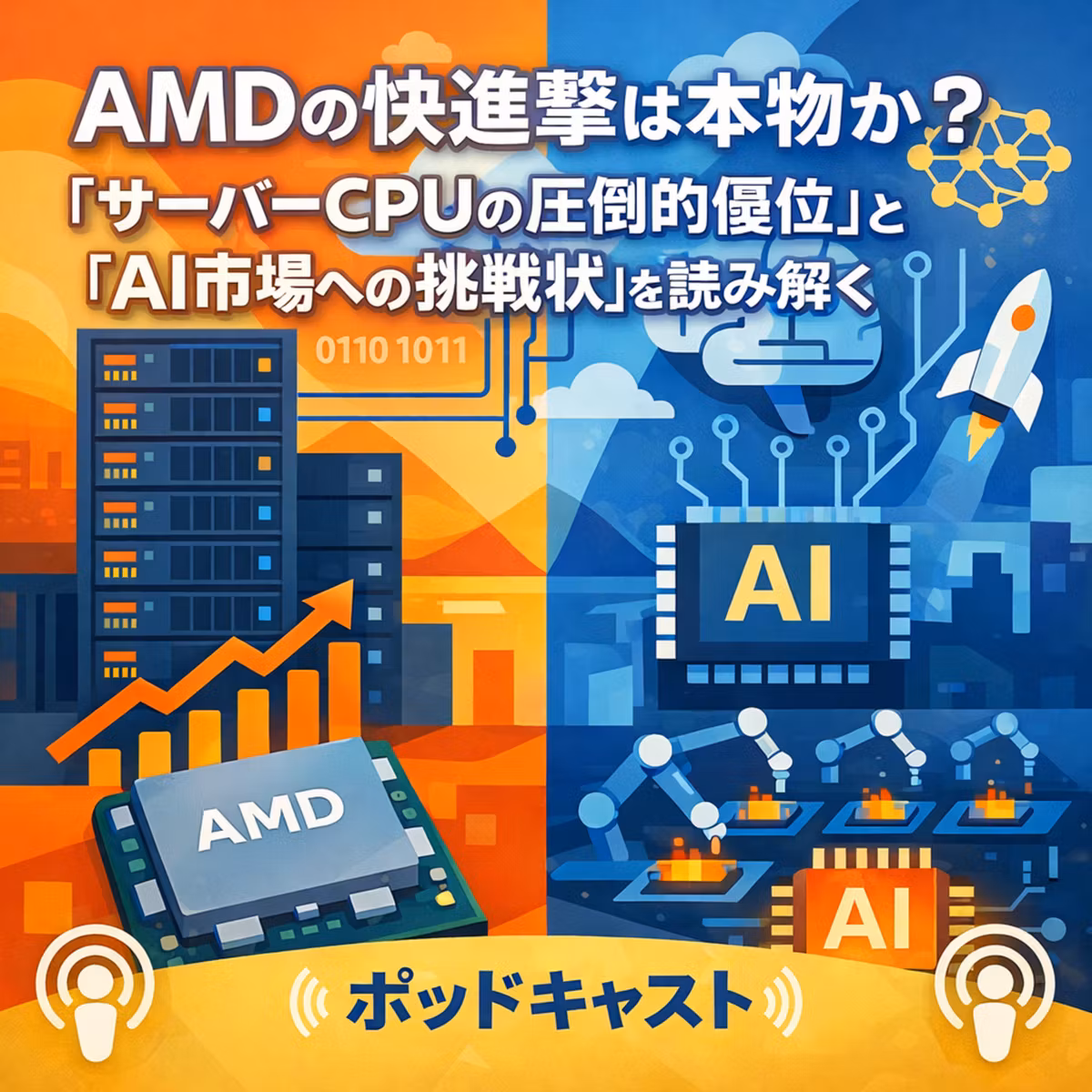 AMDの快進撃は本物か？「サーバーCPUの圧倒的優位」と「AI市場への挑戦状」を読み解く