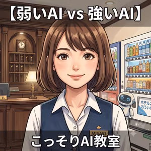 【弱いAI vs 強いAI】自販機とコンシェルジュ、AIはどっち？